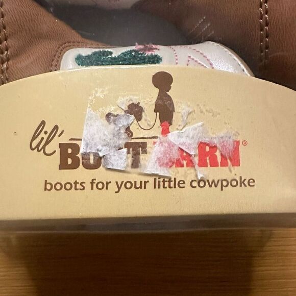 New Little boot barn cowboy boots size 2 (3-6m) cactus poppet - Picture 2 of 7